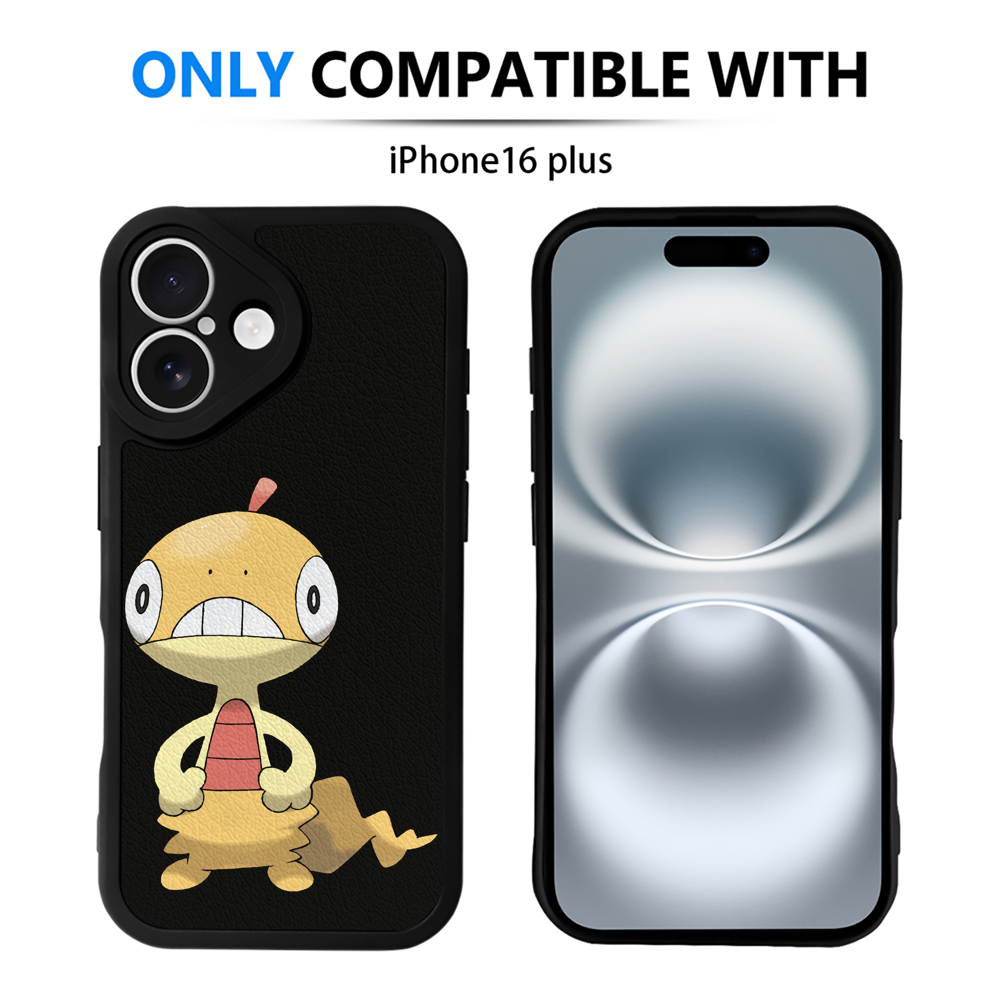 （画像用） ポケットモンスター Pokémon 【iPhone 16シリーズ対応】シリコンスマホケース（レザー調） 材質：シリコン